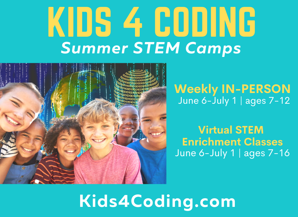 Coding Camps for 6-12 Year-olds