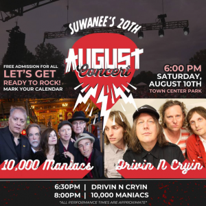 August Concert featuring 10,000 Maniacs